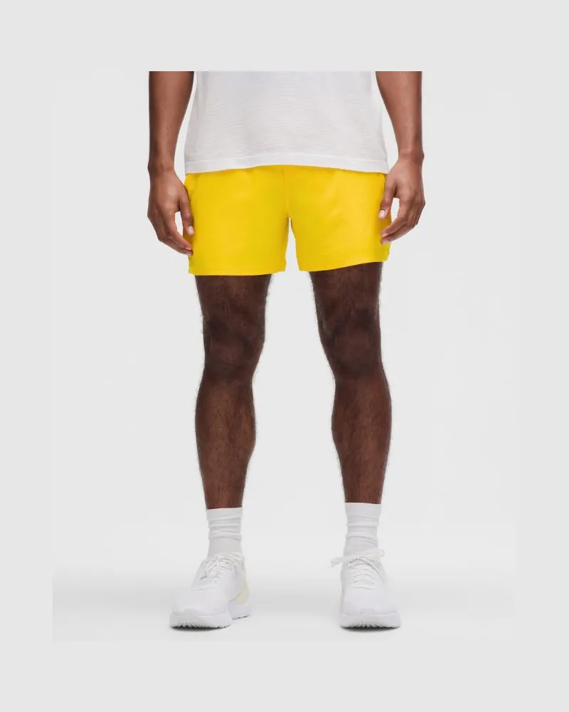 LULULEMON Pace Breaker Shorts ohne Liner für Männer – 13 cm – Größe in Maize Yellow Maize