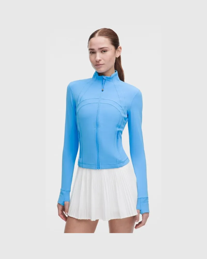 LULULEMON Define Crop-Jacke Nulu für Frauen – Größe in Ocean Wave Ocean