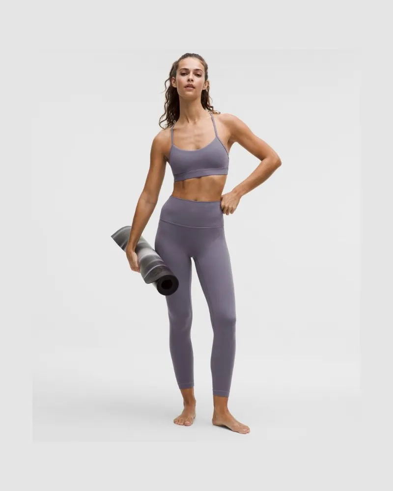LULULEMON Align No Line Hose mit hohem Bund für Frauen – 64 cm – Größe in Grape Mist Grape