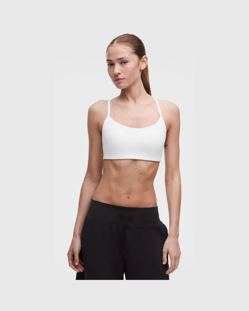 LULULEMON Flow Y-BH mit leichtem Halt für A/B-Cups es Design für Frauen – Größe in Weiß Weiß
