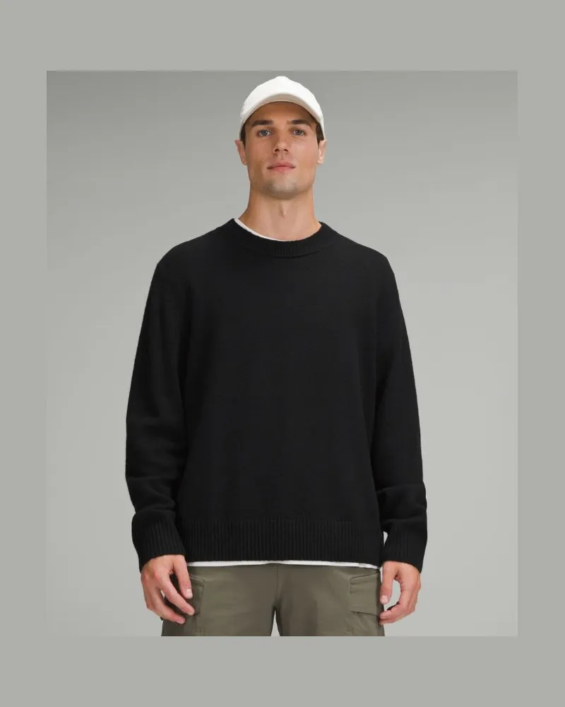 LULULEMON Strickpullover im Relaxed Fit für Männer – Größe in Black Black