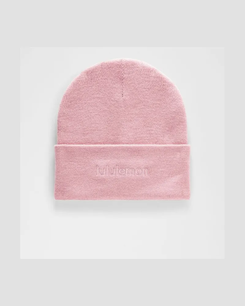 LULULEMON Warm Revelation Mütze Logo in Pink Tide Pink