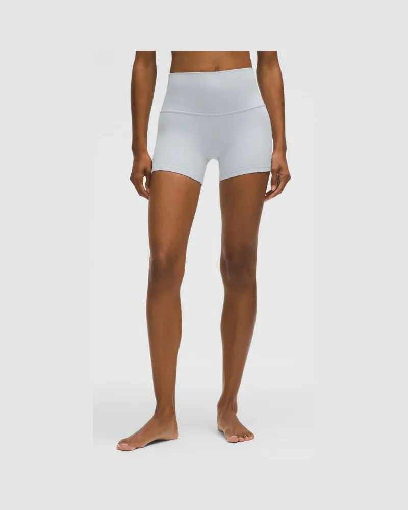 LULULEMON Align Shorts mit hohem Bund für Frauen – 10 cm – Größe in Starch Blue Starch