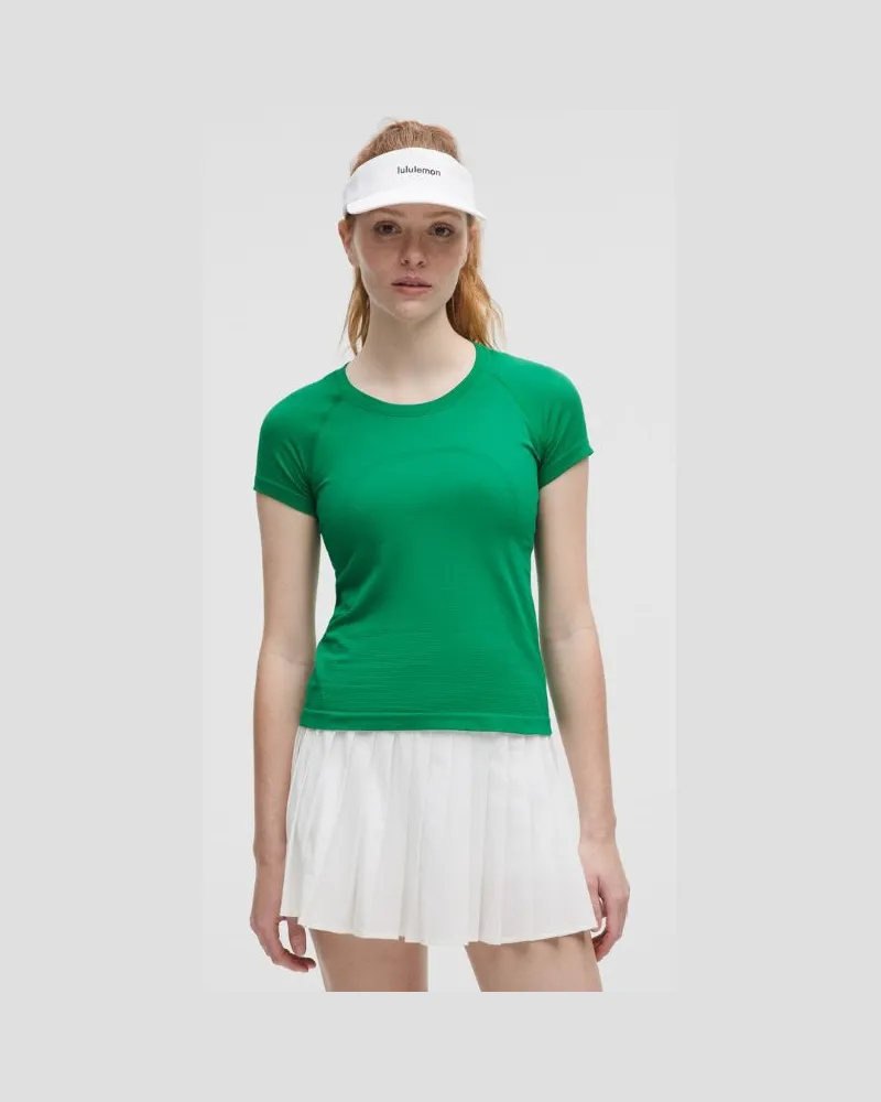 LULULEMON Swiftly Tech Kurzarmshirt 2.0 Taillenlänge für Frauen – Größe in Raceway Green Raceway