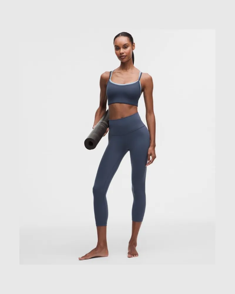 LULULEMON Align Crop Leggings mit hohem Bund für Frauen – 58 cm – Größe in Dusty Diamond Dusty