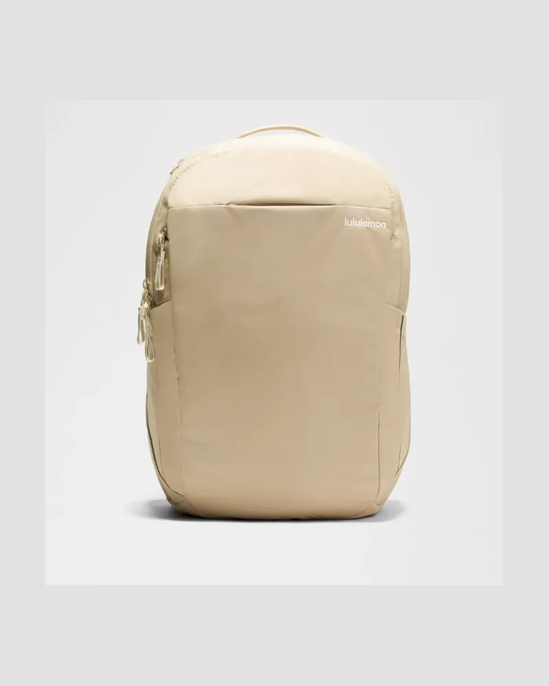 LULULEMON Rucksack mit drei Reißverschlüssen Performance-Canvas – Khaki – Größe Sheer