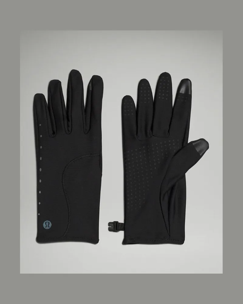 LULULEMON Fast and Free Laufhandschuhe aus – Größe in Black Black