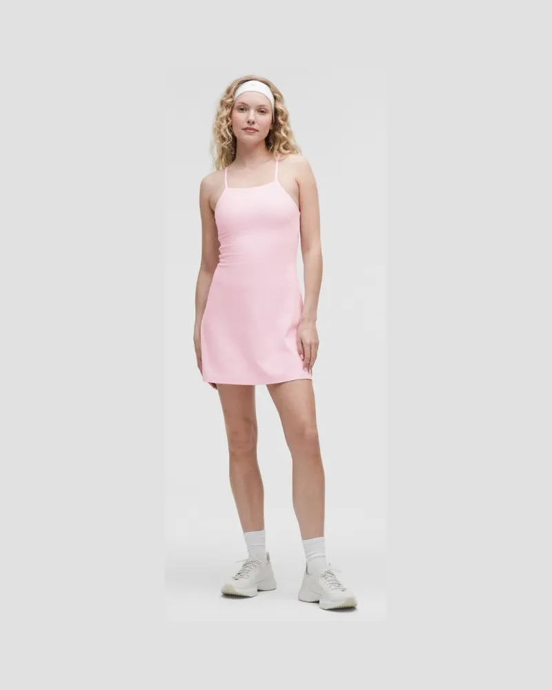 LULULEMON Align Kleid mit Seitenschlitz und Spaghettiträgern für Frauen – Größe in Pink Organza Pink