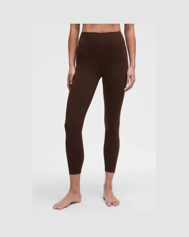LULULEMON Wunder Under Leggings aus mit hohem Bund für Frauen – 64 cm – Größe in Lava Cake Lava