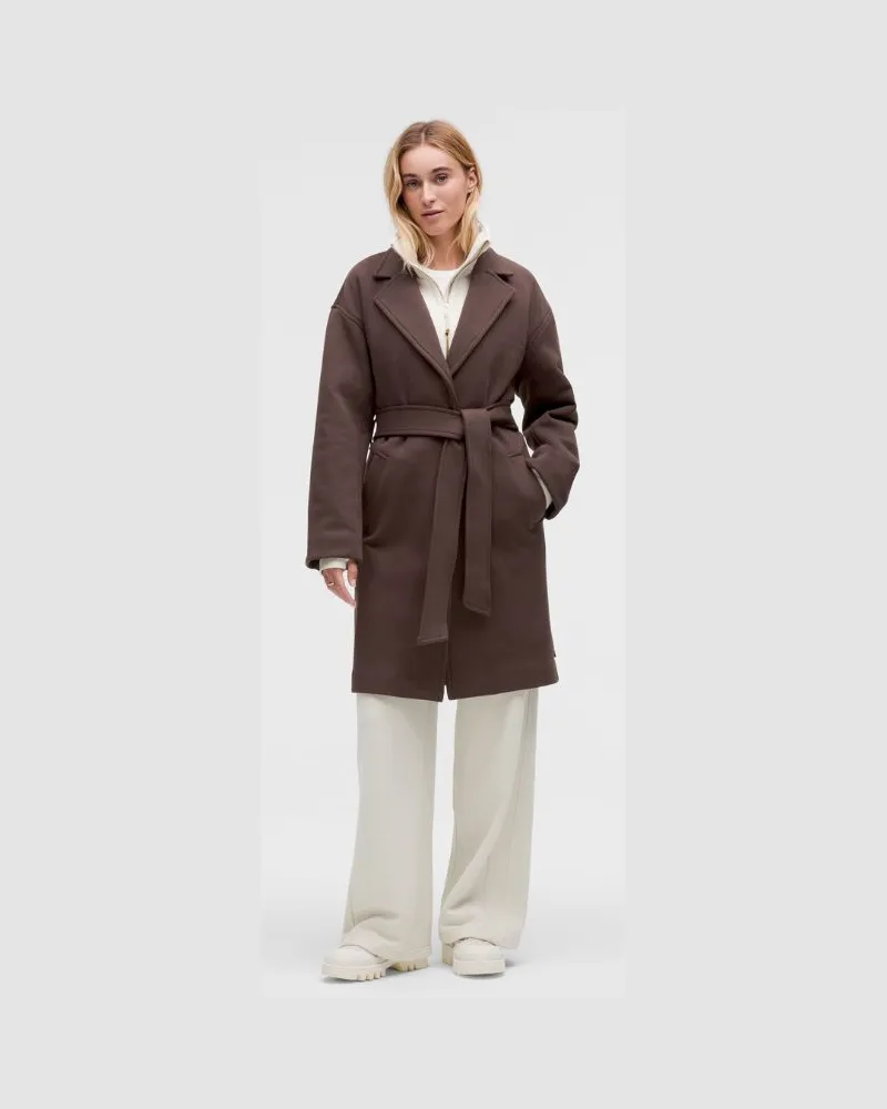 LULULEMON Wrap-Mantel aus mit Gürtel für Frauen – Größe in Espresso Espresso