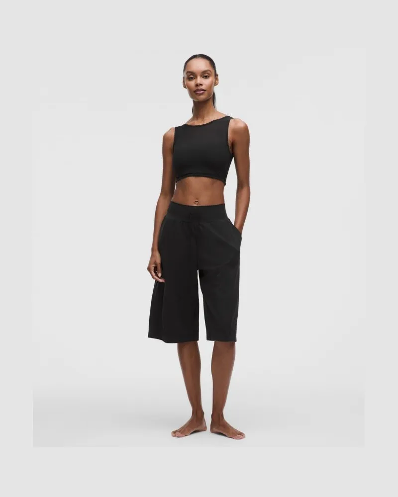 LULULEMON Groove Bermuda-Shorts mit mittlerem Bund im Relaxed Fit für Frauen – Größe in Schwarz Schwarz