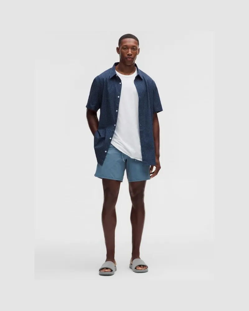 LULULEMON Board-Shorts im Classic Fit ohne Liner für Männer – 18 cm – Größe in Steel Blue Steel