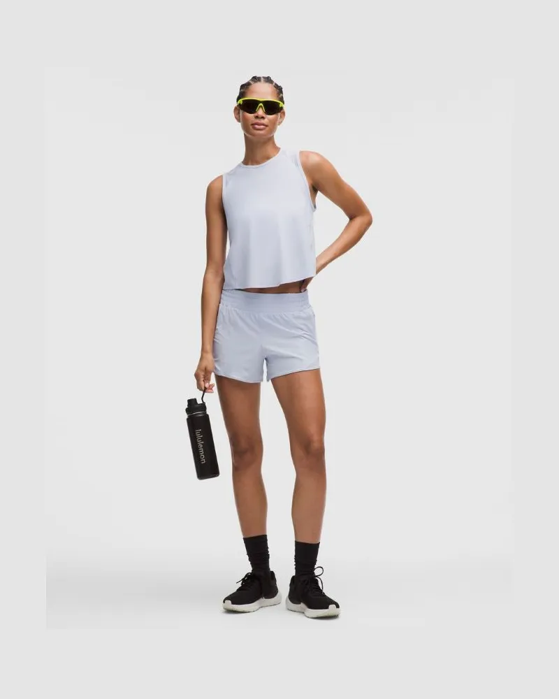 LULULEMON Hotty Hot Shorts mit hohem Bund und Liner für Frauen – 10 cm – Größe in Serene Blue Serene