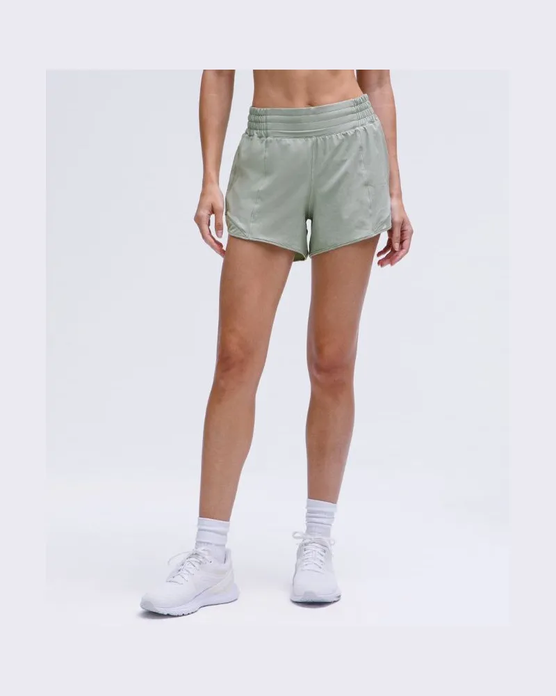 LULULEMON Hotty Hot Shorts mit hohem Bund und Liner für Frauen – 10 cm – Größe in Jade Grey Jade