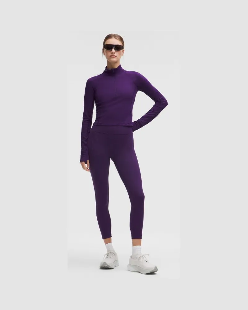 LULULEMON Swift Speed Leggings mit hohem Bund für Frauen – 64 cm – Größe in Dark Court Purple Dark