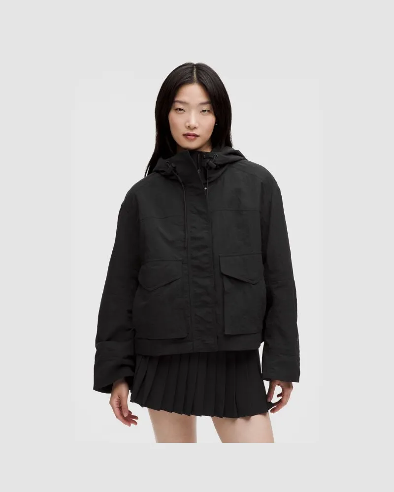 LULULEMON Utility-Jacke mit Kapuze für Frauen – Größe in Black Black