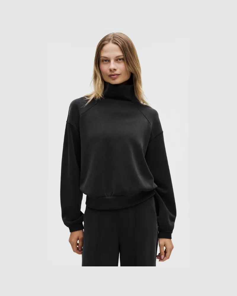 LULULEMON Brushed Softstreme Funnel Neck für Frauen – Größe in Black Black