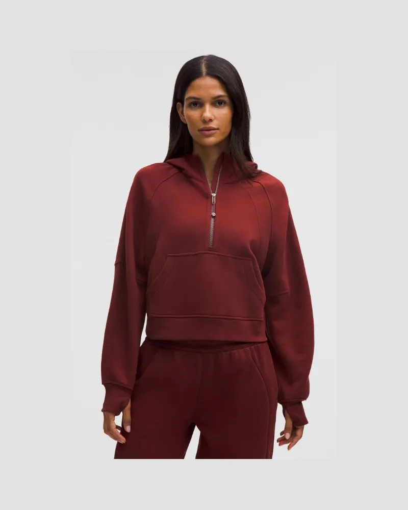 LULULEMON Scuba Oversized-Hoodie mit halblangem Reißverschluss für Frauen – Größe in Rockwood Rockwood