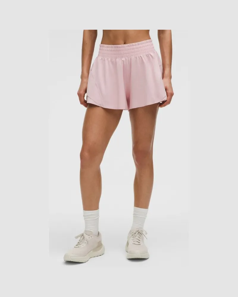 LULULEMON Shake It Out Lauf-Shorts mit hohem Bund für Frauen – 6 cm – Größe in Pink Haze Pink