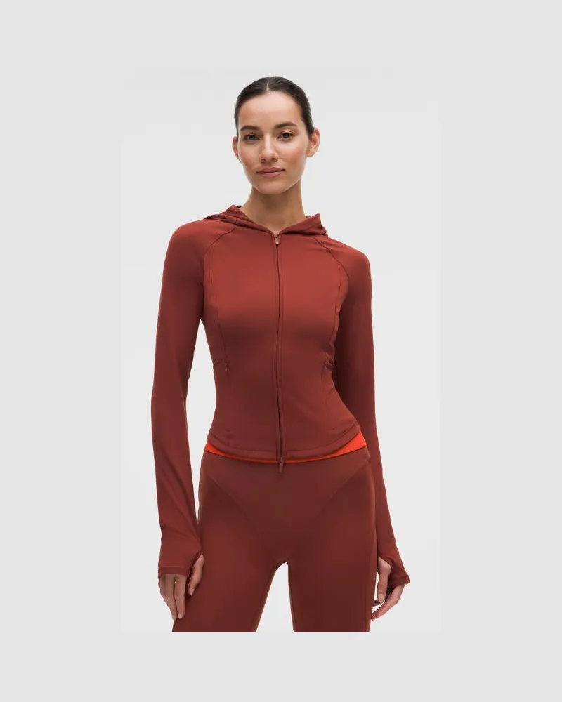 LULULEMON Wunder Train Jacke für Frauen – Größe in Cranberry Charm Cranberry