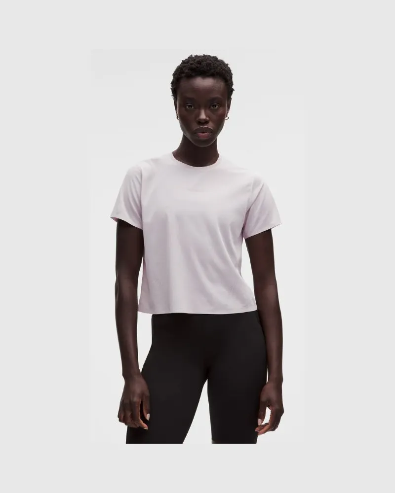 LULULEMON Fast and Free-Kurzarmshirt für Frauen – Größe in Icy Taupe Icy
