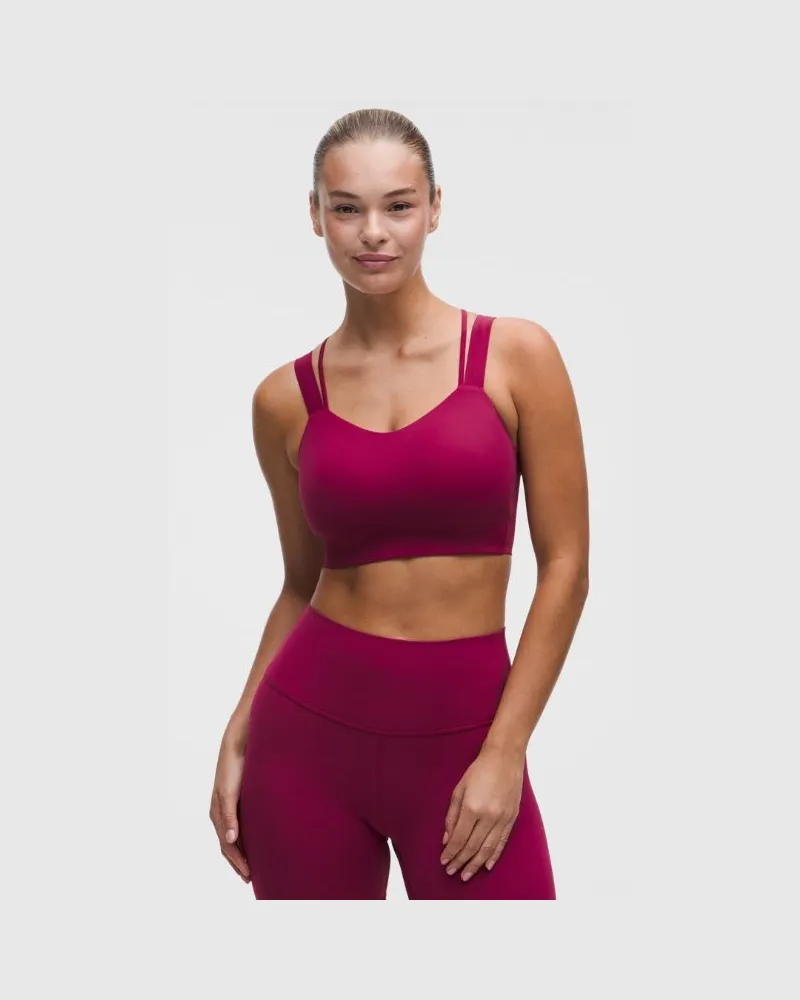 LULULEMON Like a Cloud Longline-BH Leichter Halt D/DD-Cups für Frauen – Größe in Raspberry Rave Raspberry