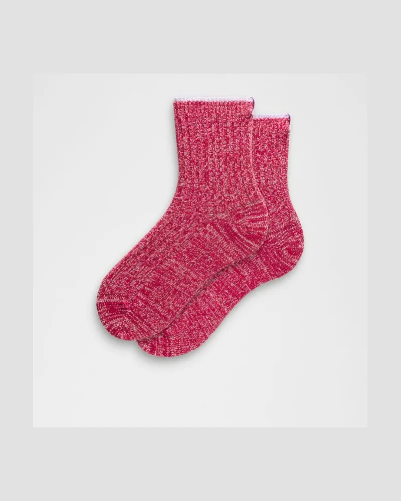 LULULEMON Viertellange Ragg-Socken in Quarter-Länge – Größe in Berry Rumble Multi/Sheer Violet Berry