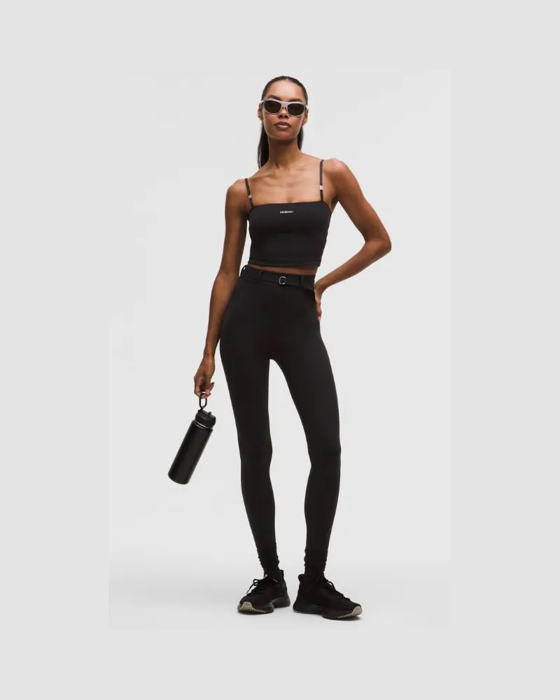 LULULEMON Everlux Leggings mit superhohem Bund und Gürtel für Frauen – 71 cm – Größe in Black Black