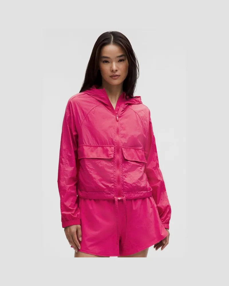 LULULEMON Hood-Lite Jacke im Relaxed Fit für Frauen – Größe in Raspberry Coulis Raspberry