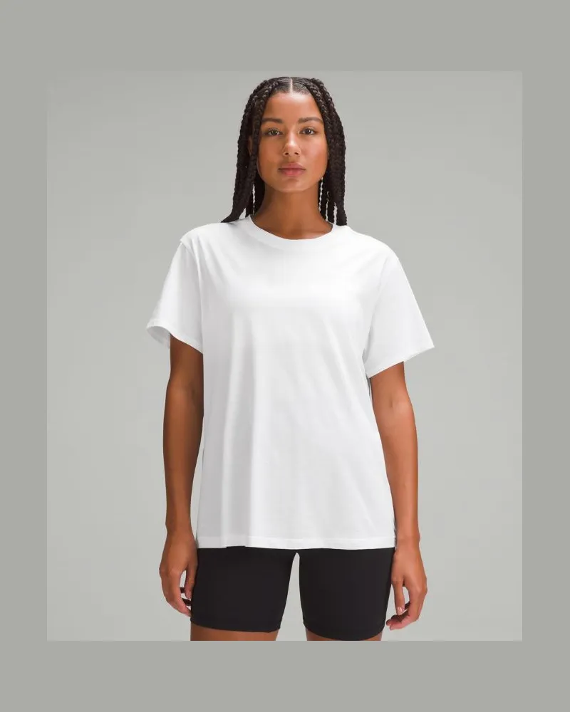 LULULEMON All Yours Baumwoll-T-Shirt für Frauen – Größe in White White