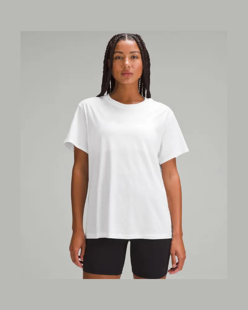 LULULEMON All Yours Baumwoll-T-Shirt für Frauen – Größe in White White