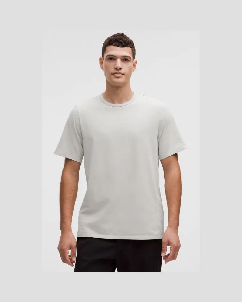 LULULEMON T-Shirt aus Bio- im Classic Fit für Männer – Größe in Dove Grey Dove