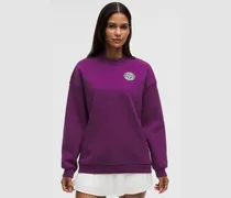 Big Cozy Ultra-Oversized-Pullover Tennis Club für Frauen – Größe in Ultra Plum