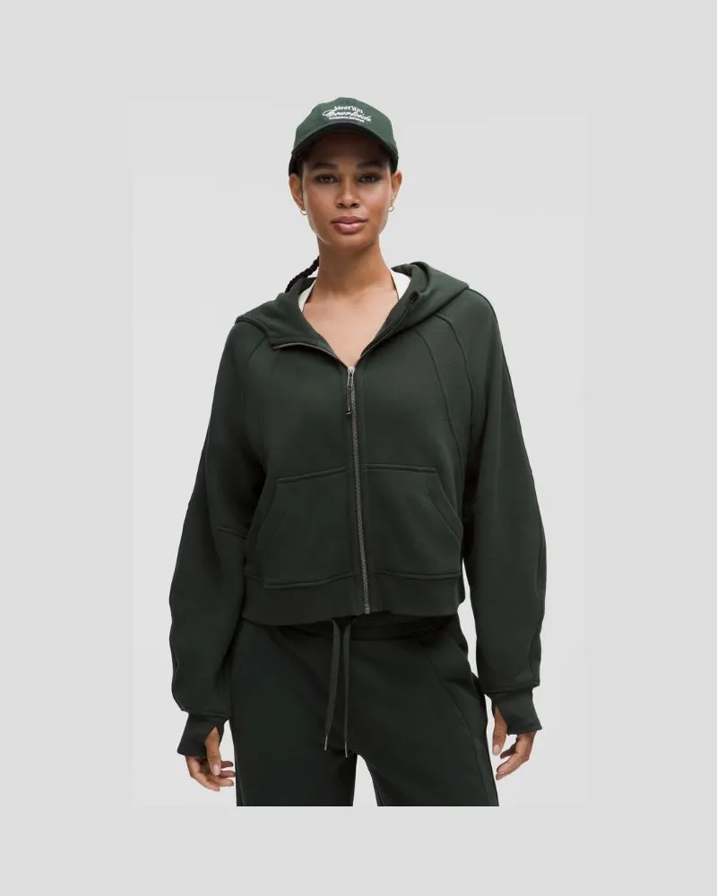 LULULEMON Scuba Oversized-Hoodie mit Reißverschluss für Frauen – Größe in Rainforest Green Rainforest
