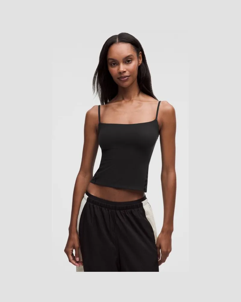 LULULEMON Wundermost Tanktop aus ultraweichem Nulu mit verstellbaren Spaghettiträgern für Frauen – Größe in Schwarz Schwarz