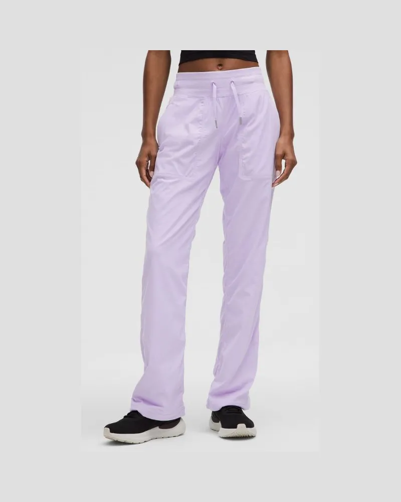 LULULEMON Dance Studio Hose mit mittelhohem Bund Volle Länge für Frauen – Größe in Lavender Frost Lavender
