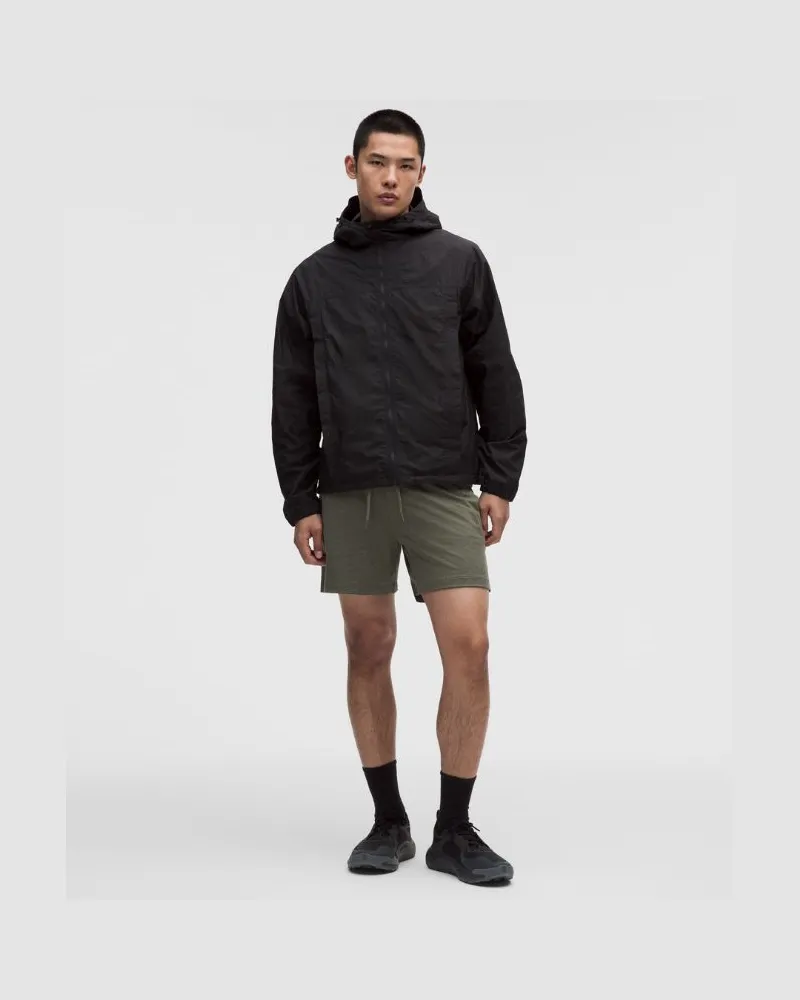 LULULEMON Soft Jersey Shorts für Männer – 13 cm – Größe in Heathered Army Green/Heathered Willow Leaf Heathered