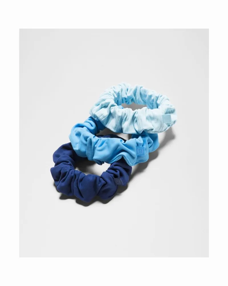 LULULEMON Uplifting Scrunchies 3er-Pack in Clubhouse Blue/Ocean Wave/Foam Cloud Clubhouse