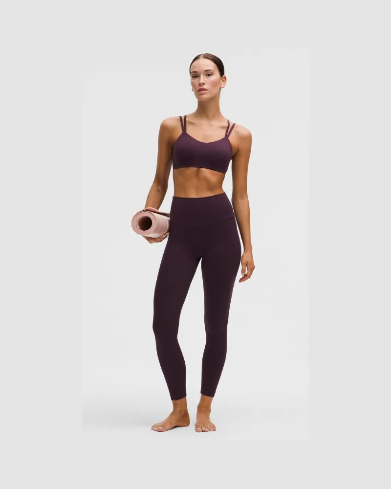 LULULEMON Align Hose mit hohem Bund für Frauen – 63,5 cm – Größe in Black Plum Black