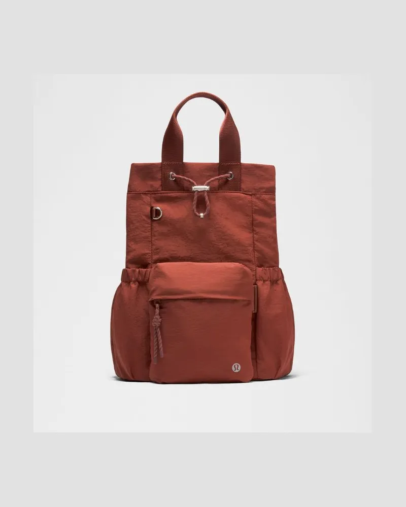 LULULEMON 2-in-1-Bucket Bag mit Kordelzug in Cranberry Charm/Silver Cranberry