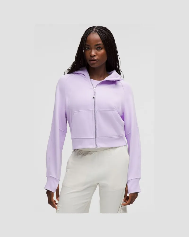LULULEMON Scuba Oversized-Hoodie mit Reißverschluss für Frauen – Größe in Lavender Frost Lavender