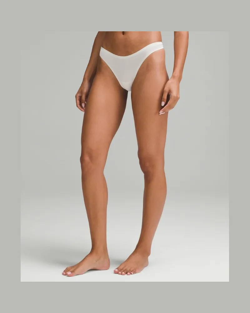 LULULEMON Wundermost V-String aus ultraweichem Nulu für Frauen – Größe in Bone Bone