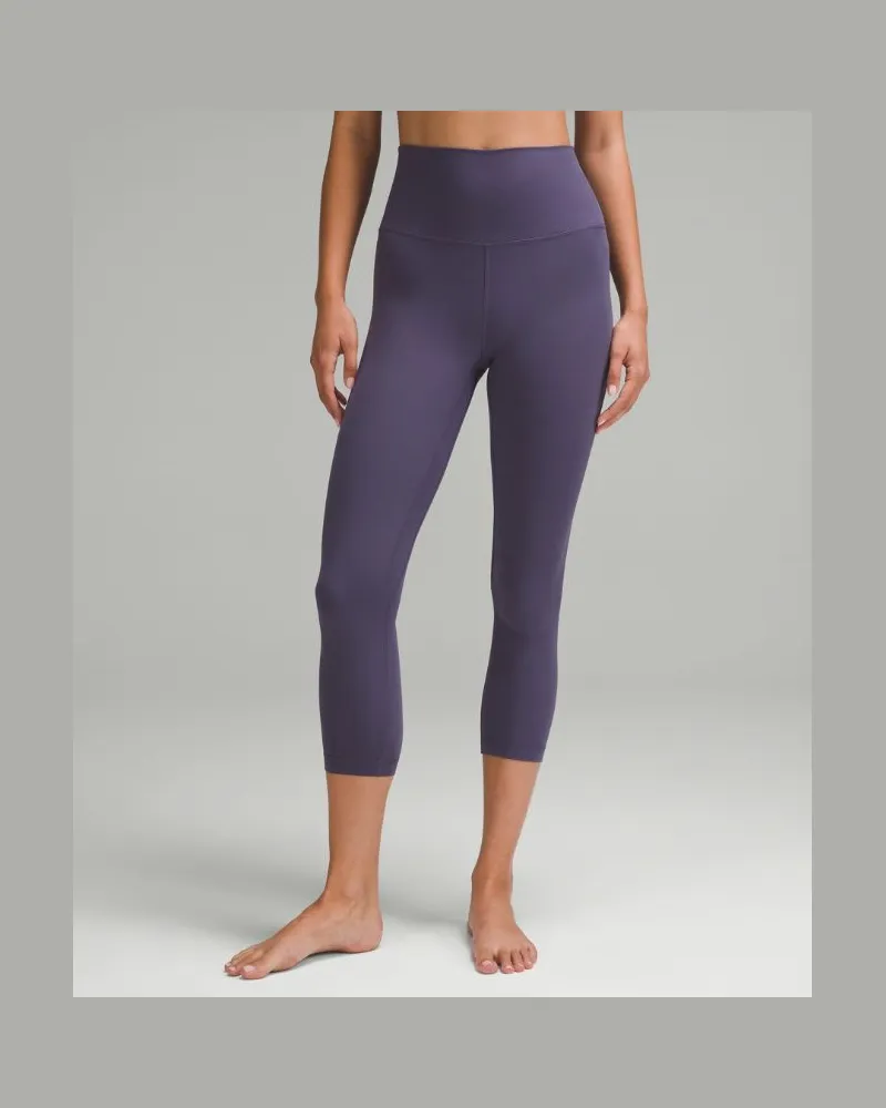LULULEMON Align Crop Leggings mit hohem Bund für Frauen – 58 cm – Größe in Nightfall Nightfall