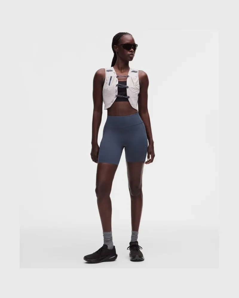 LULULEMON Fast and Free-Shorts mit hohem Bund und 6 Taschen es Design für Frauen – 15 cm – Größe in Dusty Diamond Dusty