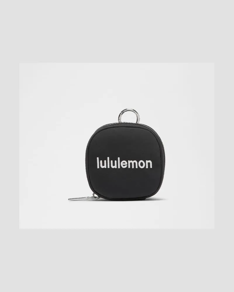 LULULEMON Organizer-Tasche mit Clip in Schwarz/Weiß/Silver Schwarz