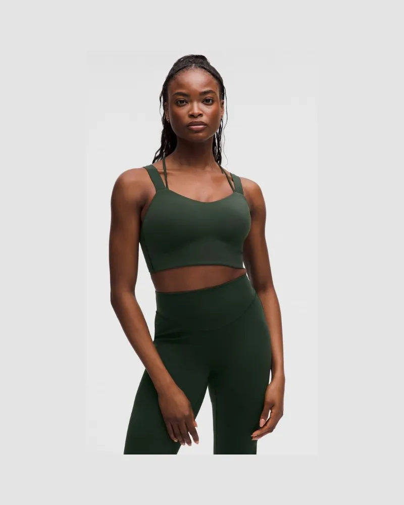 LULULEMON Like a Cloud Longline-BH Leichter Halt D/DD-Cups für Frauen – Größe in Rainforest Green Rainforest