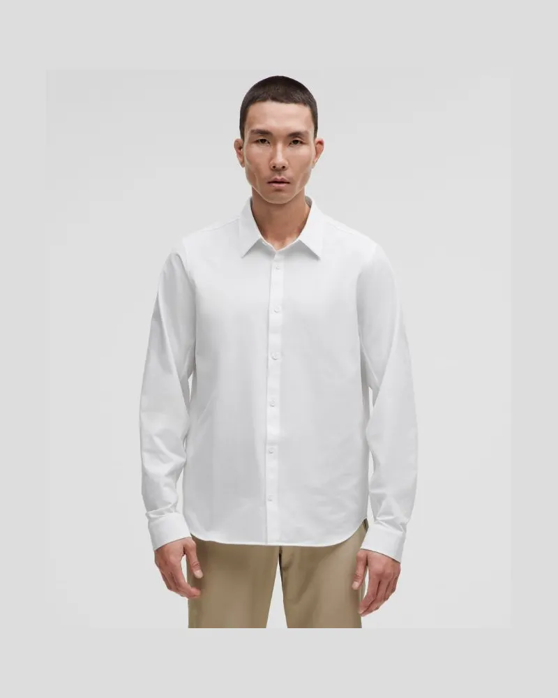 LULULEMON New Venture Langarmshirt er Classic Fit für Männer – Größe in White White
