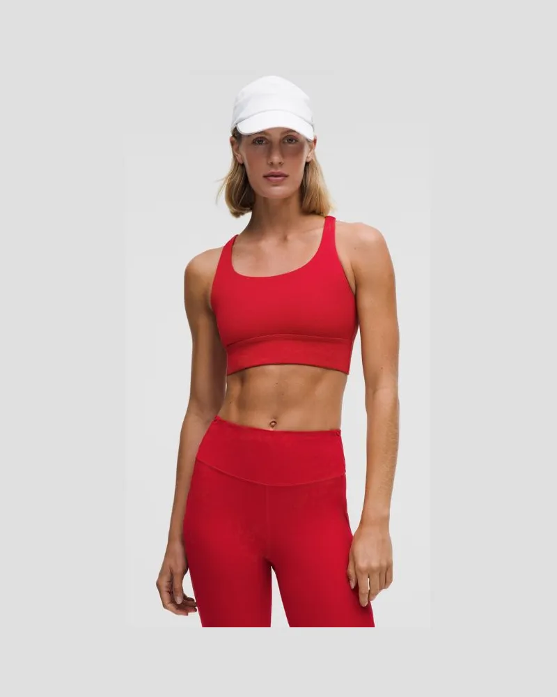 LULULEMON Energy BH Lang für Frauen – Größe in Dark Red Dark