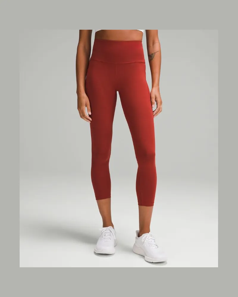 LULULEMON Wunder Train Leggings mit hohem Bund und Taschen Terra