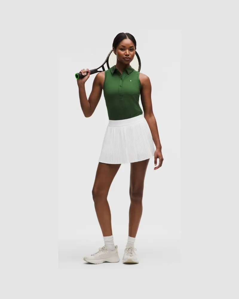 LULULEMON RePleat Tennisrock mit Falten und hohem Bund für Frauen – Größe in Weiß Weiß